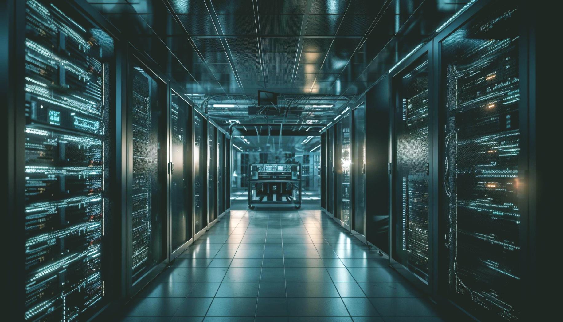 Modern urban infrastructure with integrated technology systems
